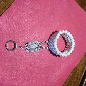 Great Gatsby Pearl bracelet with ring